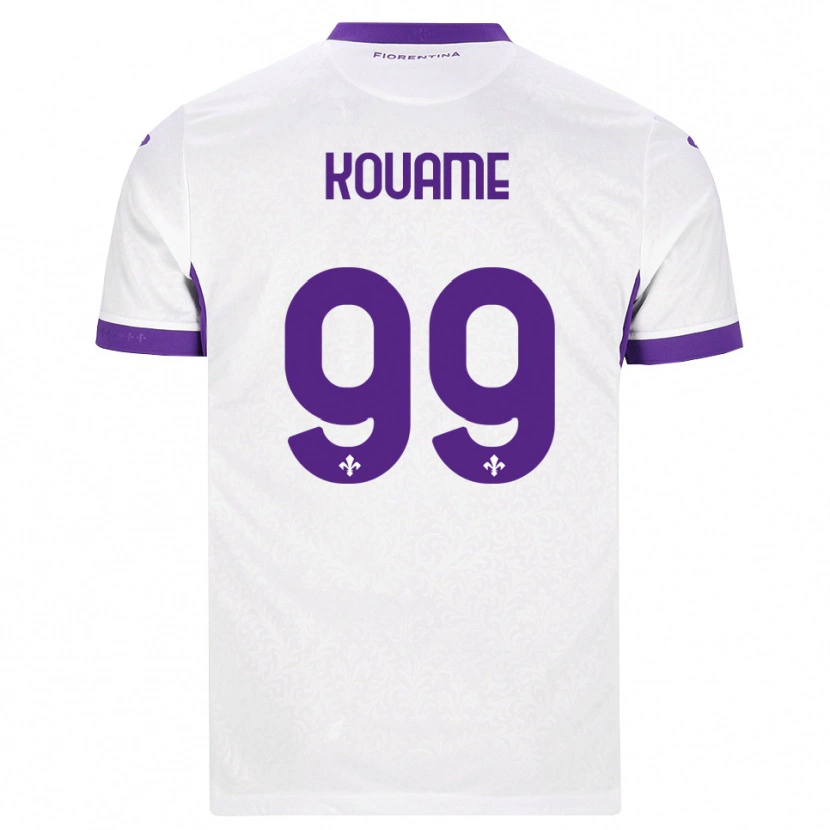 Danxen Hombre Camiseta Christian Kouame #99 Blanco Morado 2ª Equipación 2026/27 La Camisa México