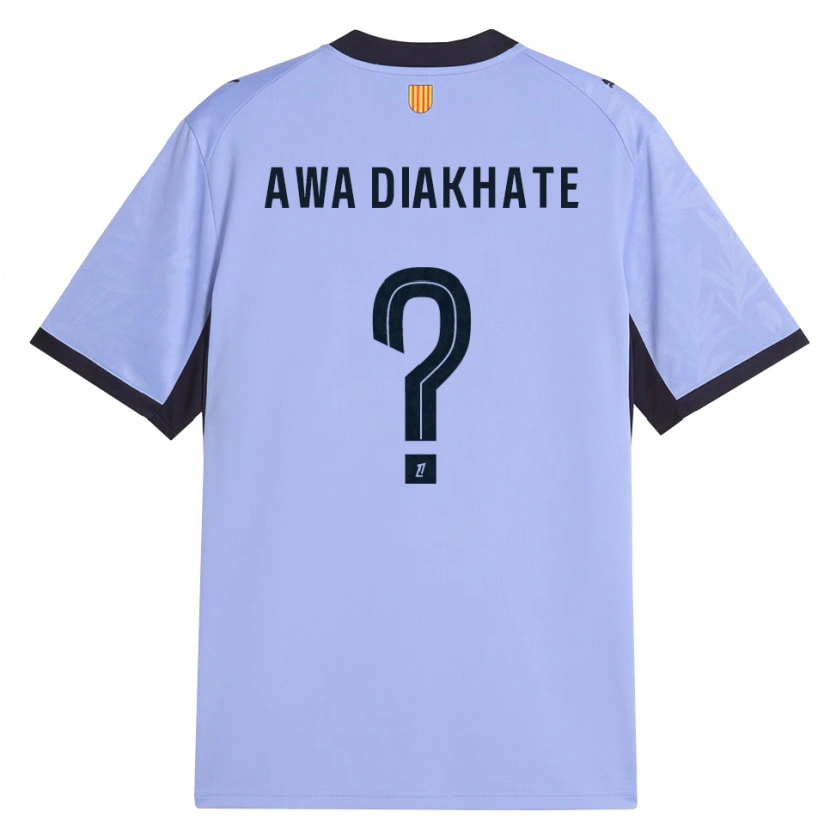 Danxen Hombre Camiseta Ndeye Awa Diakhate #0 Lavanda Negro Equipación Tercera 2026/27 La Camisa México