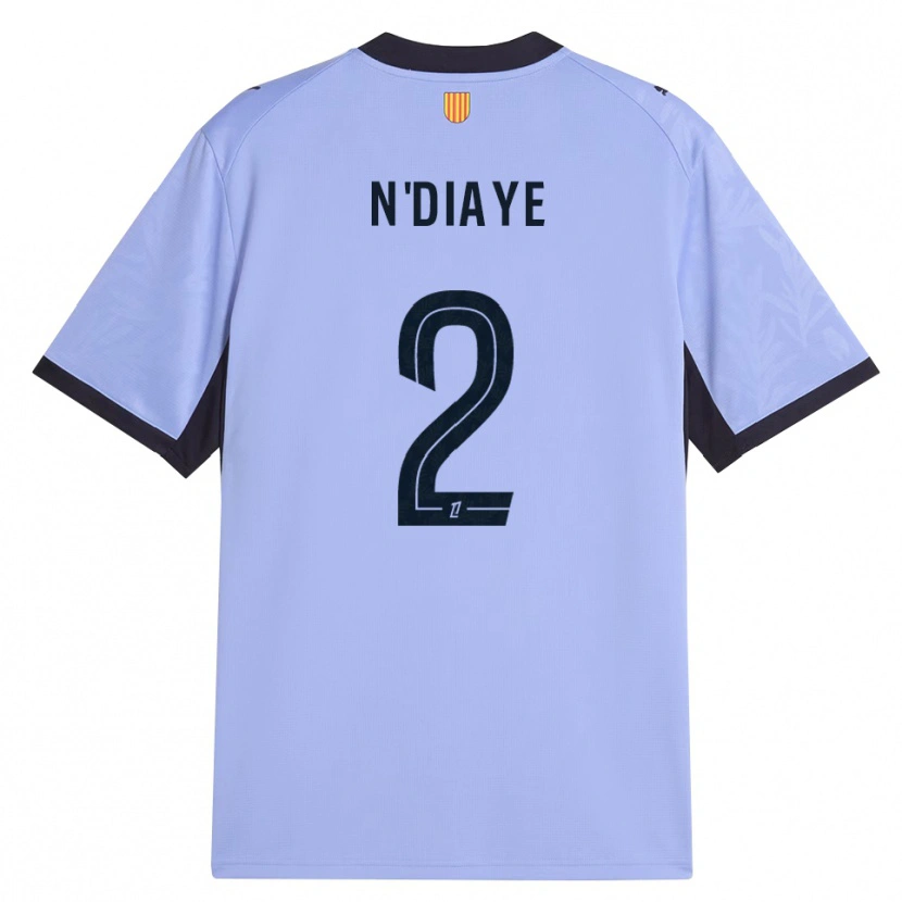 Danxen Hombre Camiseta Osmane N'diaye #2 Lavanda Negro Equipación Tercera 2026/27 La Camisa México