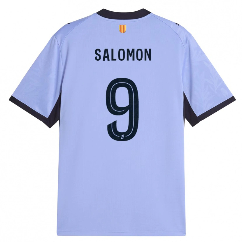 Danxen Hombre Camiseta Maeva Salomon #9 Lavanda Negro Equipación Tercera 2026/27 La Camisa México