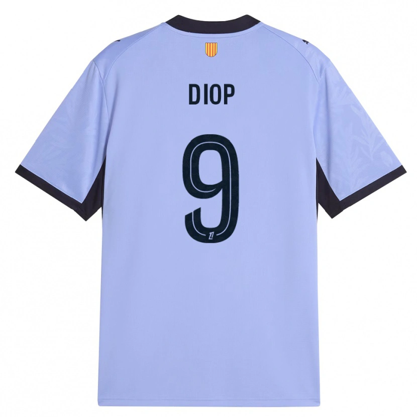 Danxen Hombre Camiseta Mama Diop #9 Lavanda Negro Equipación Tercera 2026/27 La Camisa México