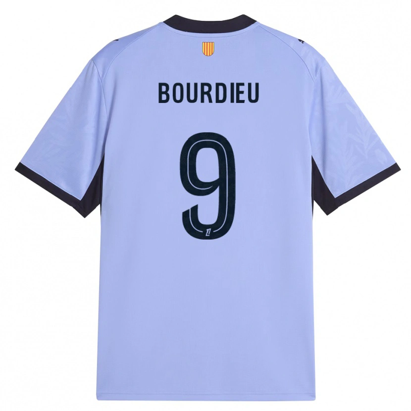 Danxen Hombre Camiseta Mathilde Bourdieu #9 Lavanda Negro Equipación Tercera 2026/27 La Camisa México