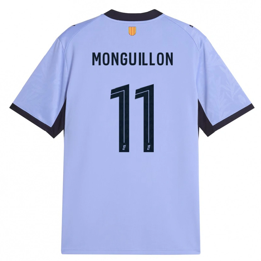 Danxen Hombre Camiseta Coralie Monguillon #11 Lavanda Negro Equipación Tercera 2026/27 La Camisa México