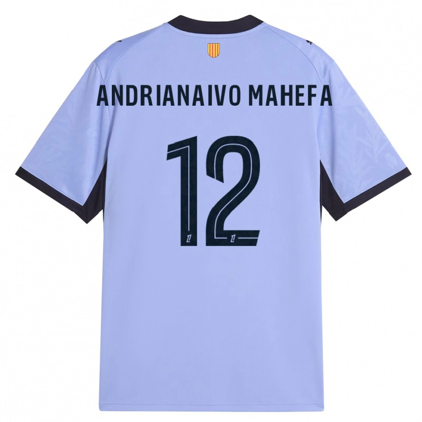 Danxen Hombre Camiseta Mathis Andrianaivo Mahefa #12 Lavanda Negro Equipación Tercera 2026/27 La Camisa México