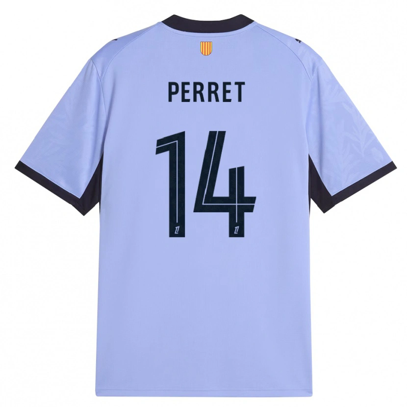 Danxen Hombre Camiseta Jenny Perret #14 Lavanda Negro Equipación Tercera 2026/27 La Camisa México