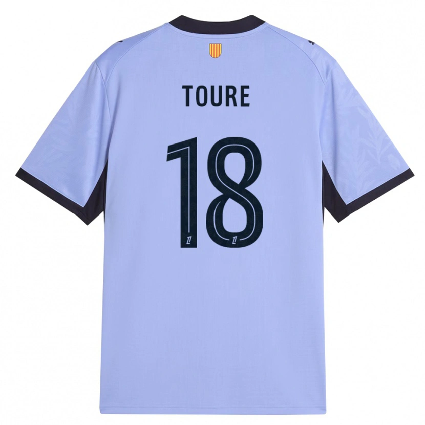 Danxen Hombre Camiseta Isaak Toure #18 Lavanda Negro Equipación Tercera 2026/27 La Camisa México