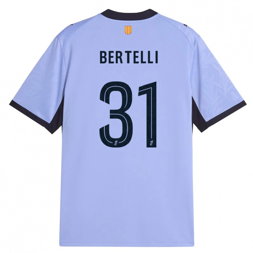 Danxen Hombre Camiseta Ugo Bertelli #31 Lavanda Negro Equipación Tercera 2026/27 La Camisa México