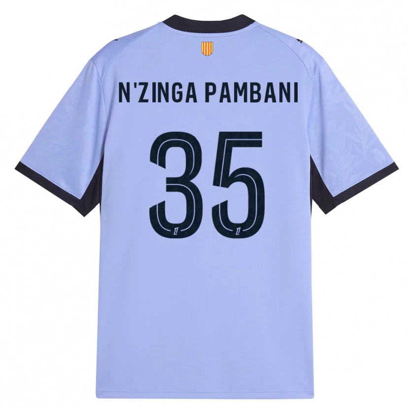 Danxen Hombre Camiseta Pladi N'zinga Pambani #35 Lavanda Negro Equipación Tercera 2026/27 La Camisa México