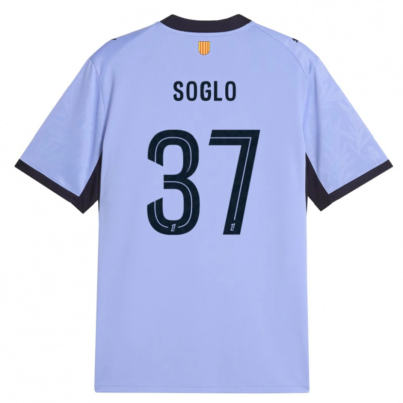 Danxen Hombre Camiseta Emran Soglo #37 Lavanda Negro Equipación Tercera 2026/27 La Camisa México
