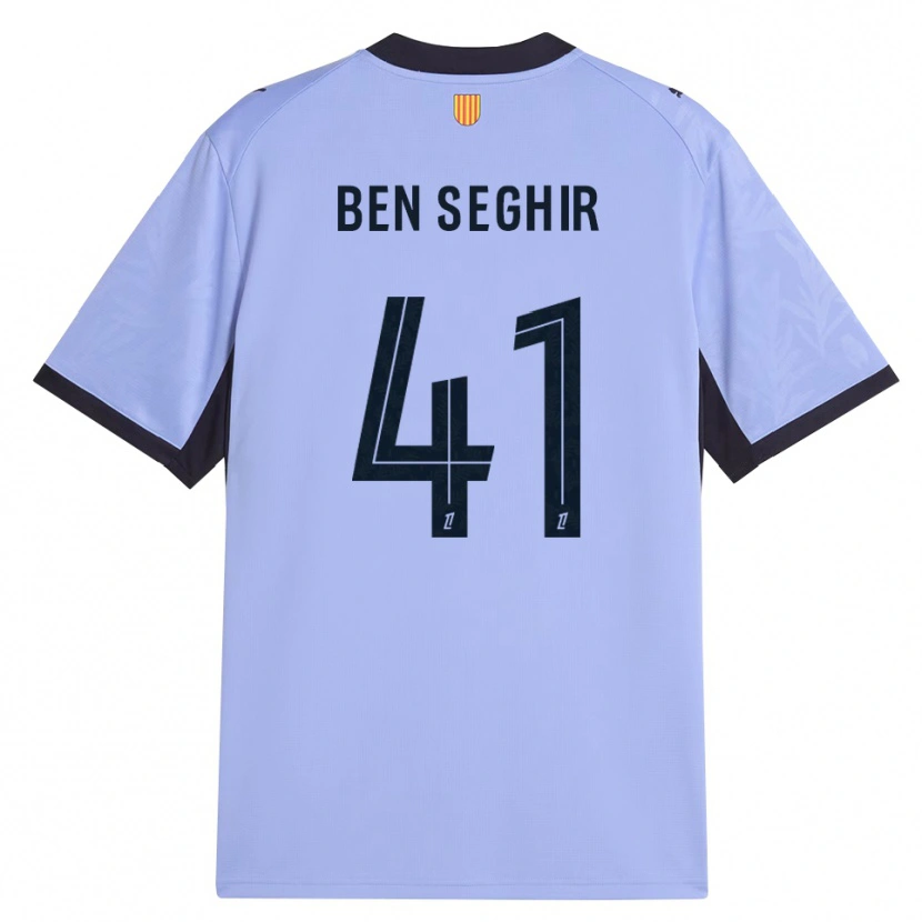 Danxen Hombre Camiseta Salim Ben Seghir #41 Lavanda Negro Equipación Tercera 2026/27 La Camisa México