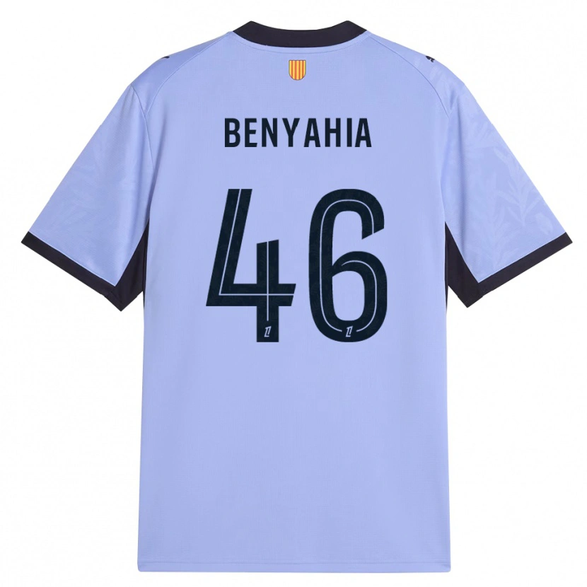 Danxen Hombre Camiseta Aylan Benyahia-Tani #46 Lavanda Negro Equipación Tercera 2026/27 La Camisa México