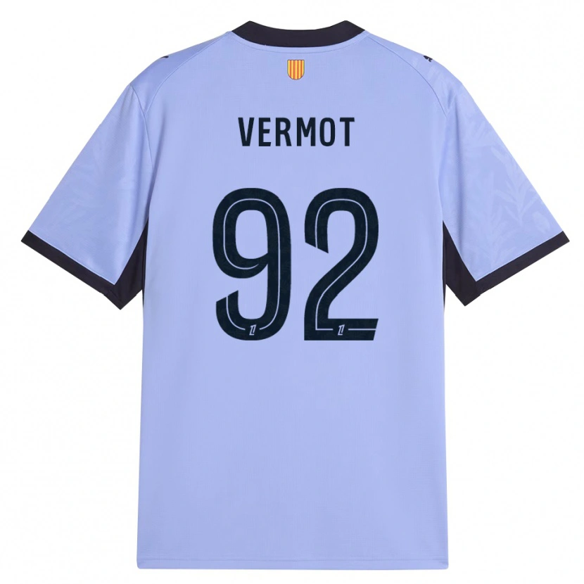 Danxen Hombre Camiseta Théo Vermot #92 Lavanda Negro Equipación Tercera 2026/27 La Camisa México