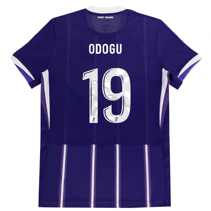 Danxen Hombre Camiseta David Odogu #19 Morado Blanco 1ª Equipación 2026/27 La Camisa México