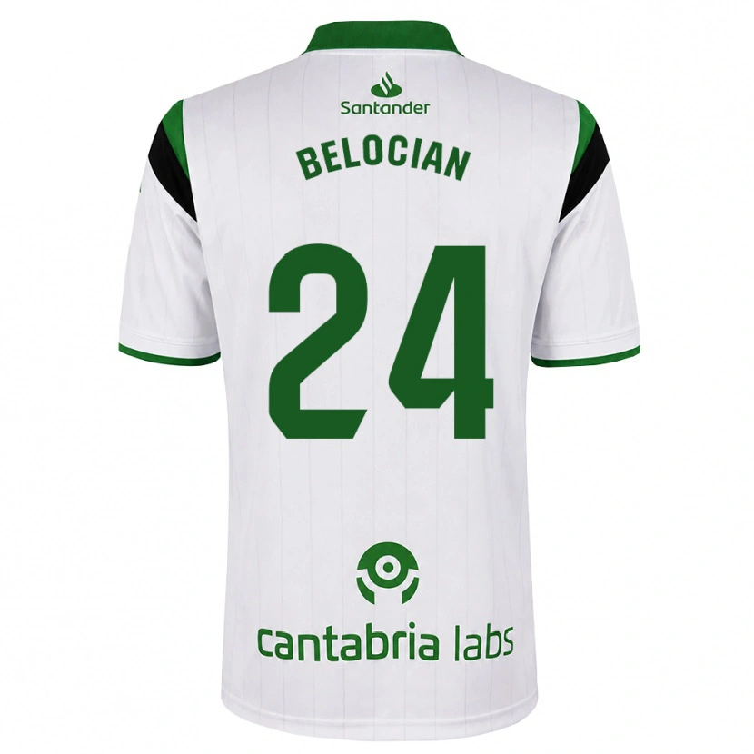 Danxen Hombre Camiseta Jeanuël Belocian #24 Blanco Verde Negro 1ª Equipación 2026/27 La Camisa México