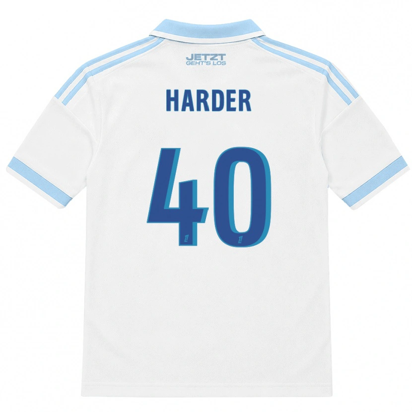 Danxen Hombre Camiseta Conrad Harder #40 Azul Cielo Claro Blanco Rojo 2ª Equipación 2026/27 La Camisa México