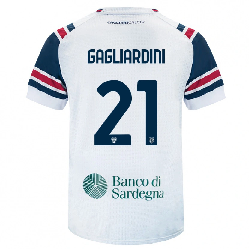 Danxen Hombre Camiseta Roberto Gagliardini #21 Blanco Rojo Verde 2ª Equipación 2026/27 La Camisa México
