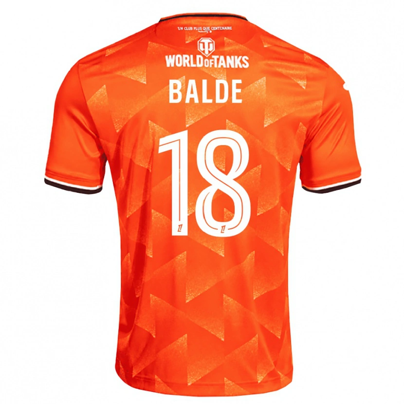 Danxen Hombre Camiseta Ibrahima Baldé #18 Naranja Blanco Negro 1ª Equipación 2026/27 La Camisa México