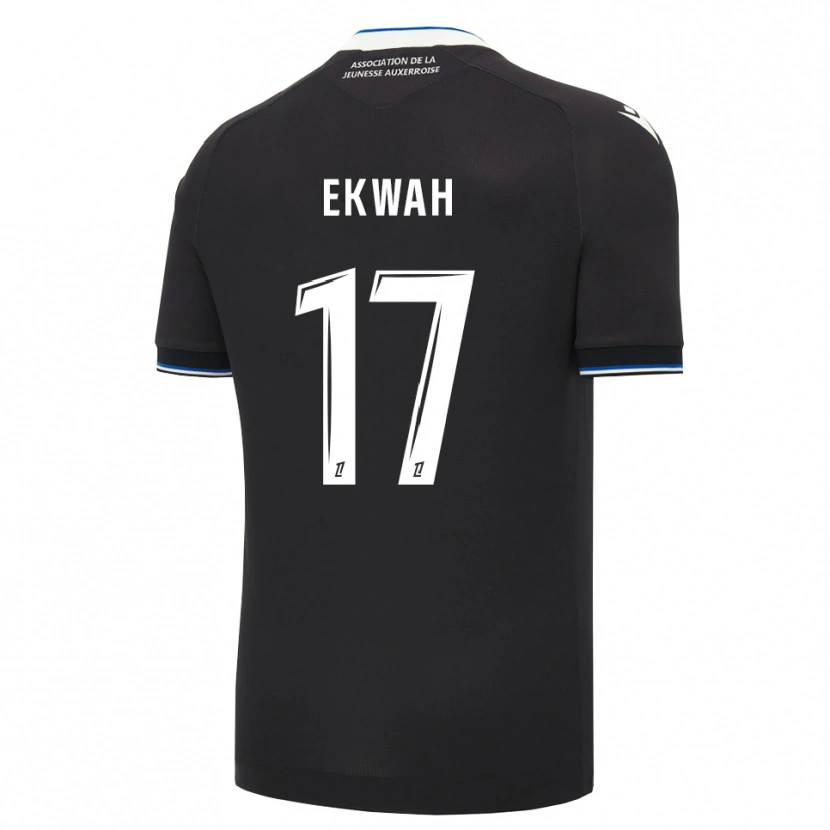 Danxen Hombre Camiseta Pierre Ekwah #17 Negro Azul Blanco 2ª Equipación 2026/27 La Camisa México