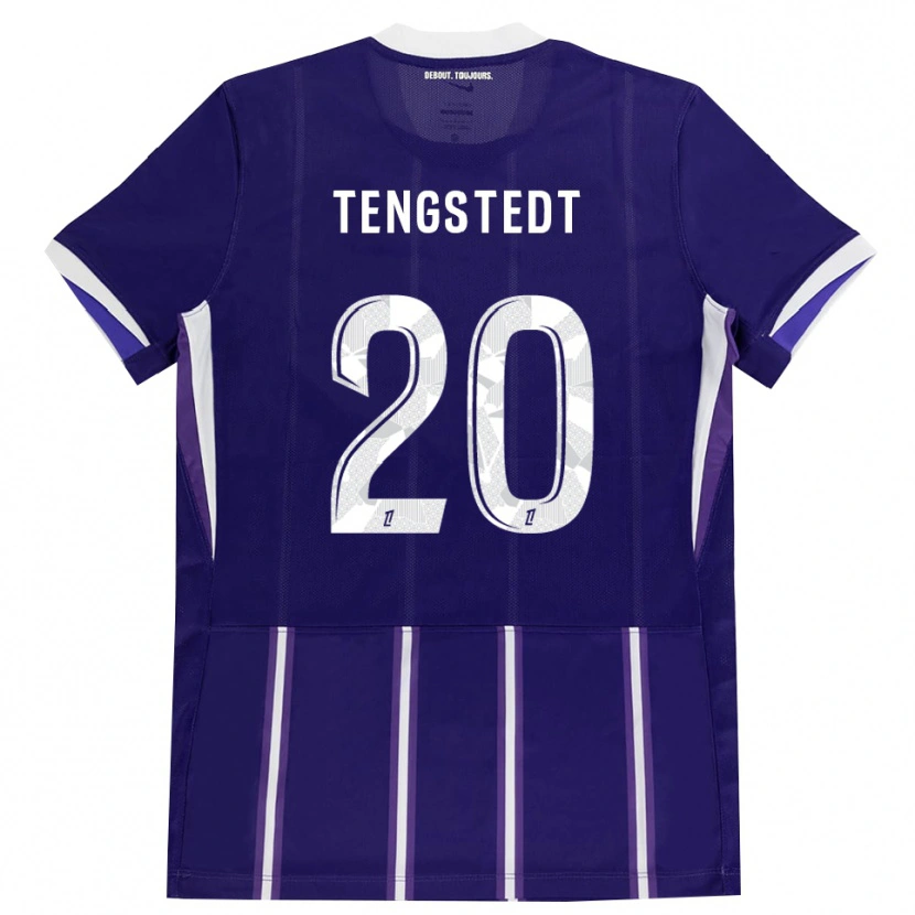 Danxen Mujer Camiseta Casper Tengstedt #20 Morado Blanco 1ª Equipación 2026/27 La Camisa México