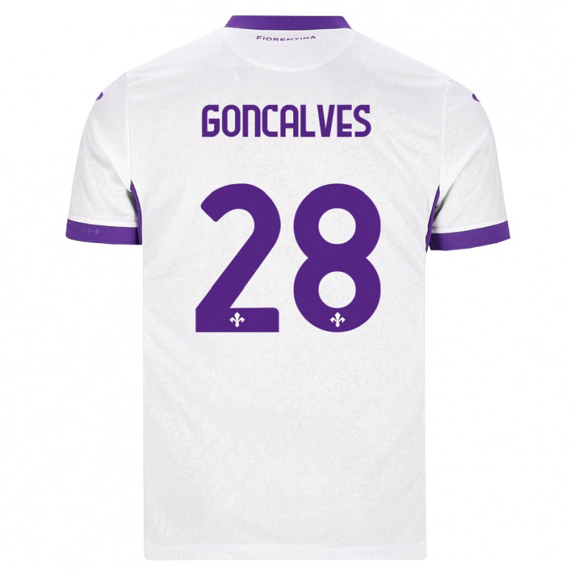 Danxen Mujer Camiseta Pedro Gonçalves #28 Blanco Morado 2ª Equipación 2026/27 La Camisa México