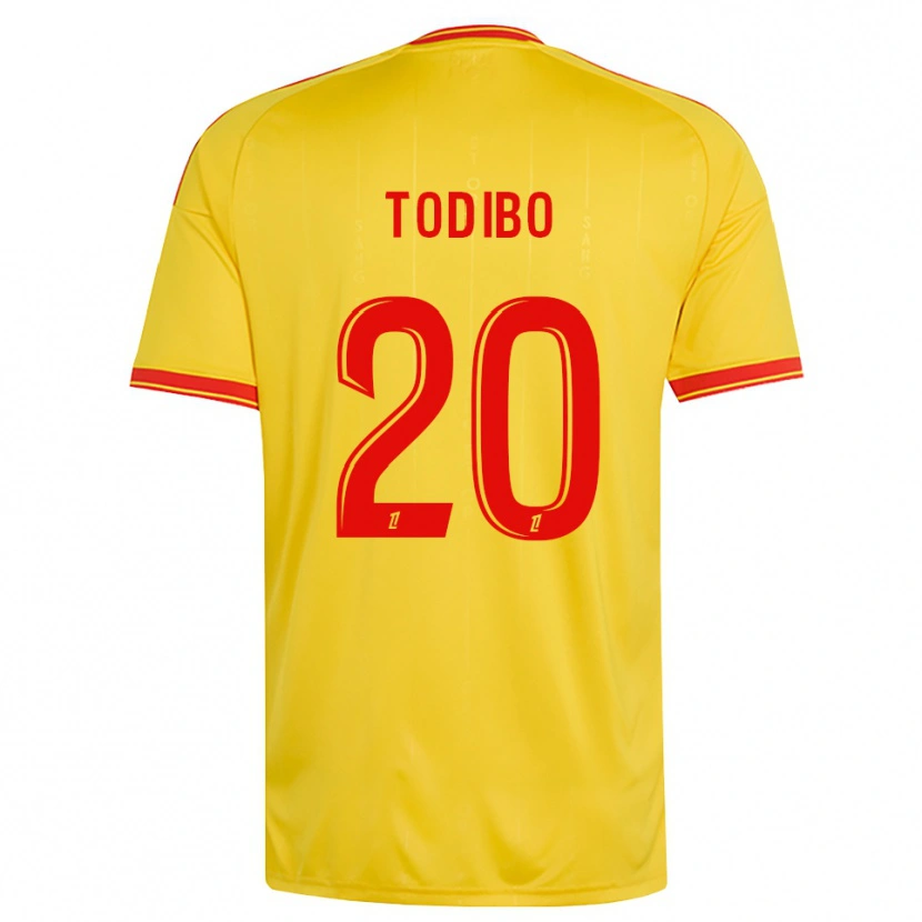 Danxen Mujer Camiseta Jean-Clair Todibo #20 Oro Naranja Rojo 1ª Equipación 2026/27 La Camisa México