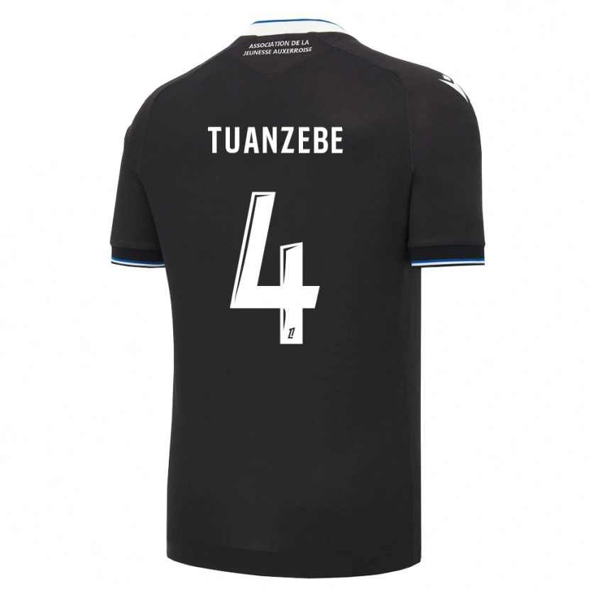 Danxen Mujer Camiseta Axel Tuanzebe #4 Negro Azul Blanco 2ª Equipación 2026/27 La Camisa México
