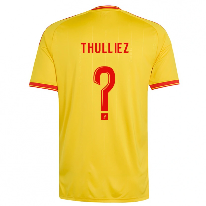 Danxen Mujer Camiseta Lucie Thulliez #0 Oro Naranja Rojo 1ª Equipación 2026/27 La Camisa México