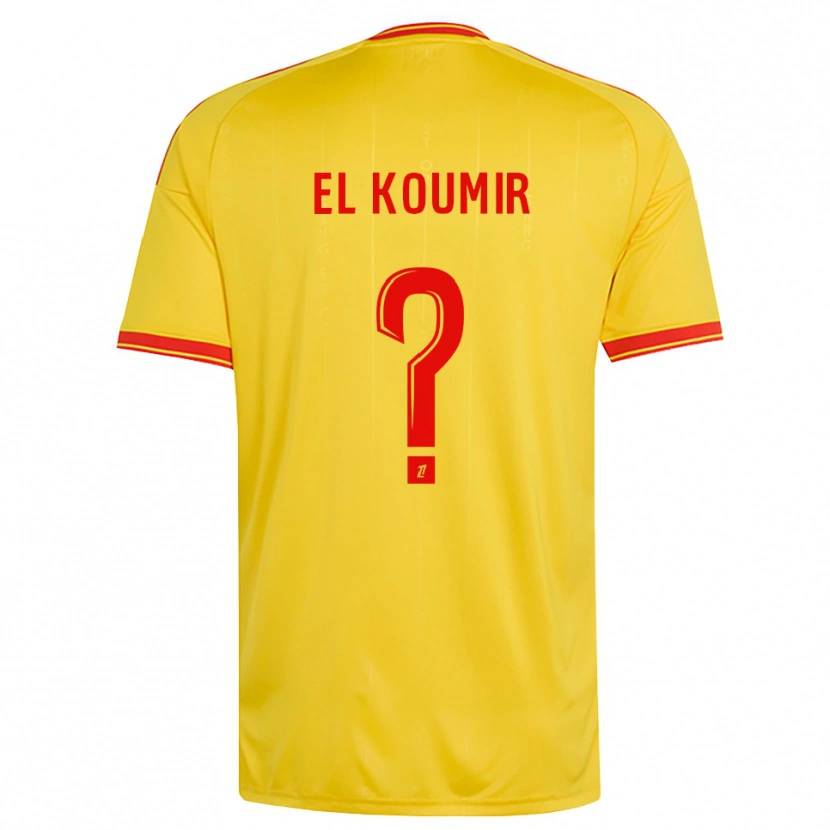 Danxen Mujer Camiseta Kaïna El Koumir #0 Oro Naranja Rojo 1ª Equipación 2026/27 La Camisa México