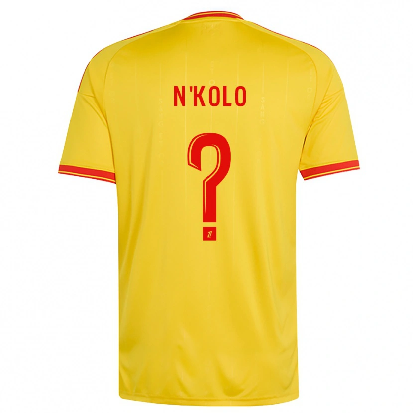 Danxen Mujer Camiseta Pierre N'kolo #0 Oro Naranja Rojo 1ª Equipación 2026/27 La Camisa México