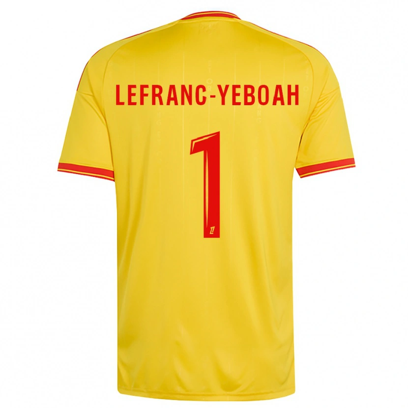 Danxen Mujer Camiseta Daïvy Lefranc-Yeboah #1 Oro Naranja Rojo 1ª Equipación 2026/27 La Camisa México