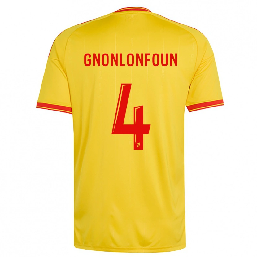 Danxen Mujer Camiseta Madi Gnonlonfoun #4 Oro Naranja Rojo 1ª Equipación 2026/27 La Camisa México