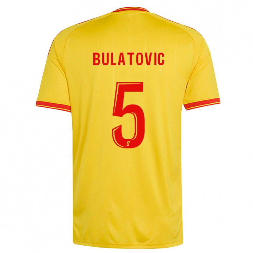 Danxen Mujer Camiseta Andrija Bulatovic #5 Oro Naranja Rojo 1ª Equipación 2026/27 La Camisa México