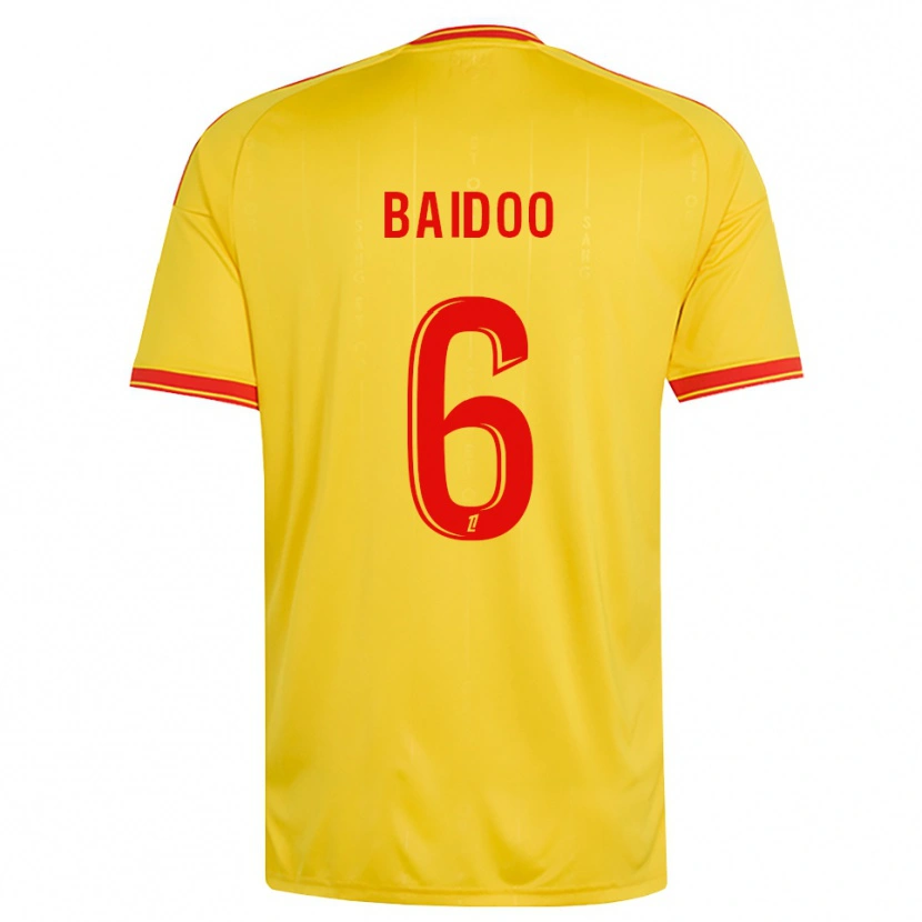 Danxen Mujer Camiseta Samson Baidoo #6 Oro Naranja Rojo 1ª Equipación 2026/27 La Camisa México
