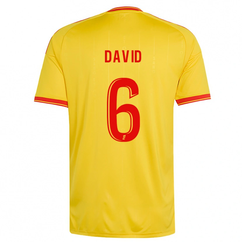 Danxen Mujer Camiseta Tess David #6 Oro Naranja Rojo 1ª Equipación 2026/27 La Camisa México