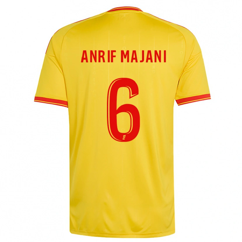 Danxen Mujer Camiseta El Anrif Majani #6 Oro Naranja Rojo 1ª Equipación 2026/27 La Camisa México