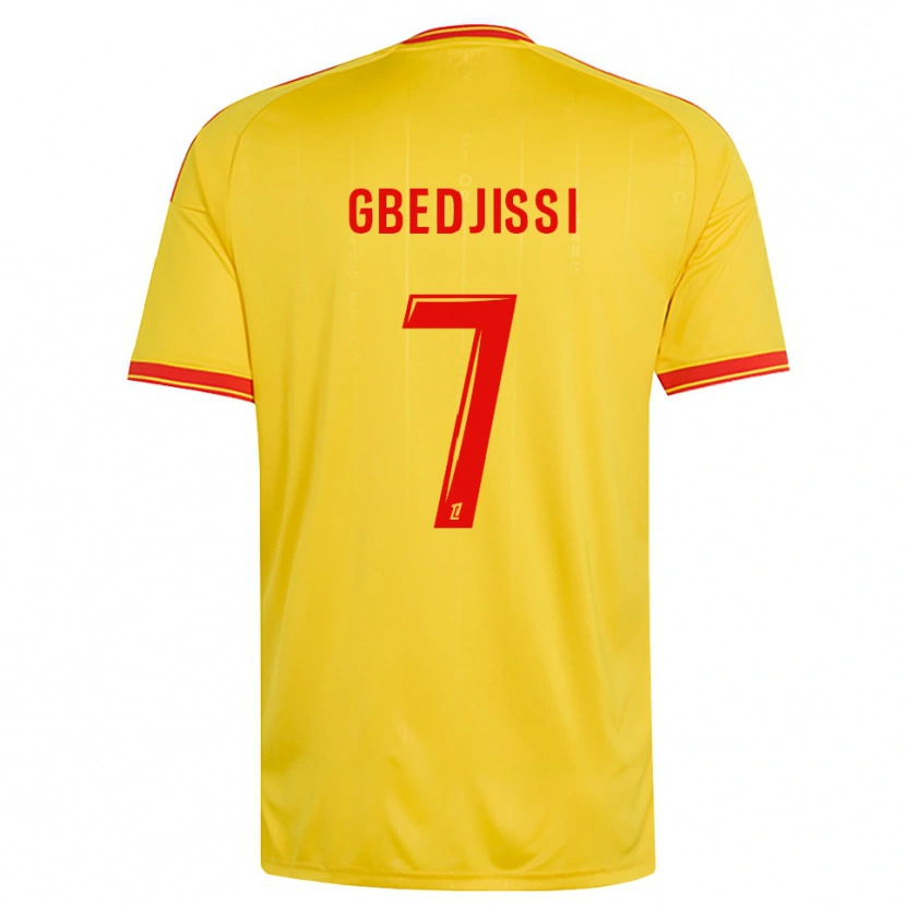 Danxen Mujer Camiseta Aude Gbedjissi #7 Oro Naranja Rojo 1ª Equipación 2026/27 La Camisa México