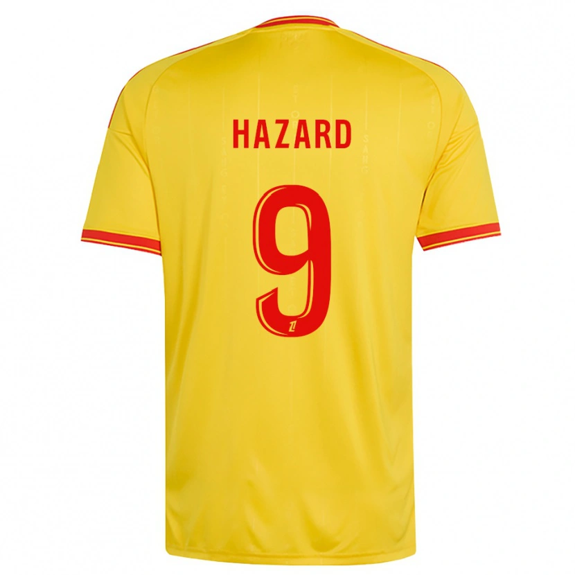 Danxen Mujer Camiseta Thorgan Hazard #9 Oro Naranja Rojo 1ª Equipación 2026/27 La Camisa México