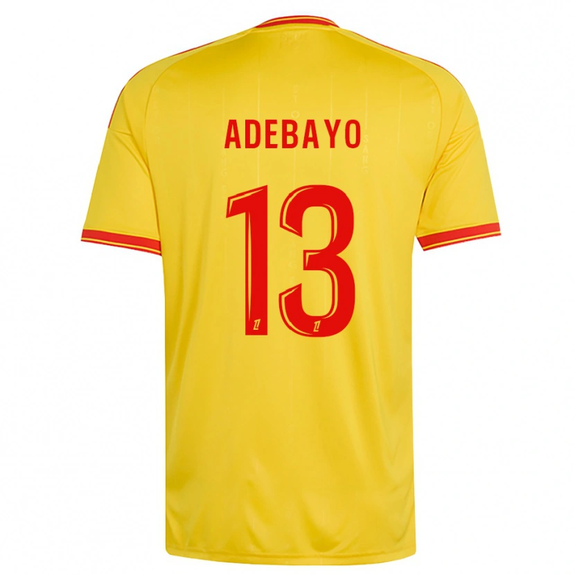 Danxen Mujer Camiseta Kamil Adebayo #13 Oro Naranja Rojo 1ª Equipación 2026/27 La Camisa México