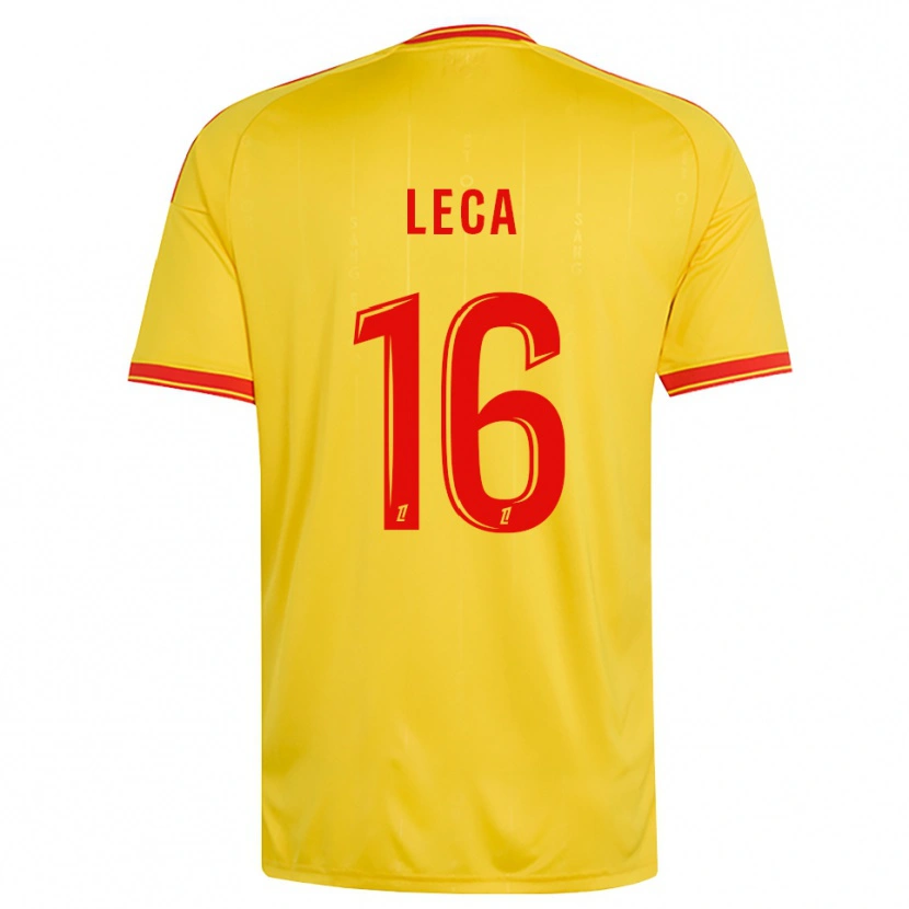 Danxen Mujer Camiseta Jean-Louis Leca #16 Oro Naranja Rojo 1ª Equipación 2026/27 La Camisa México