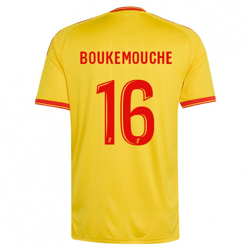 Danxen Mujer Camiseta Amine Boukemouche #16 Oro Naranja Rojo 1ª Equipación 2026/27 La Camisa México