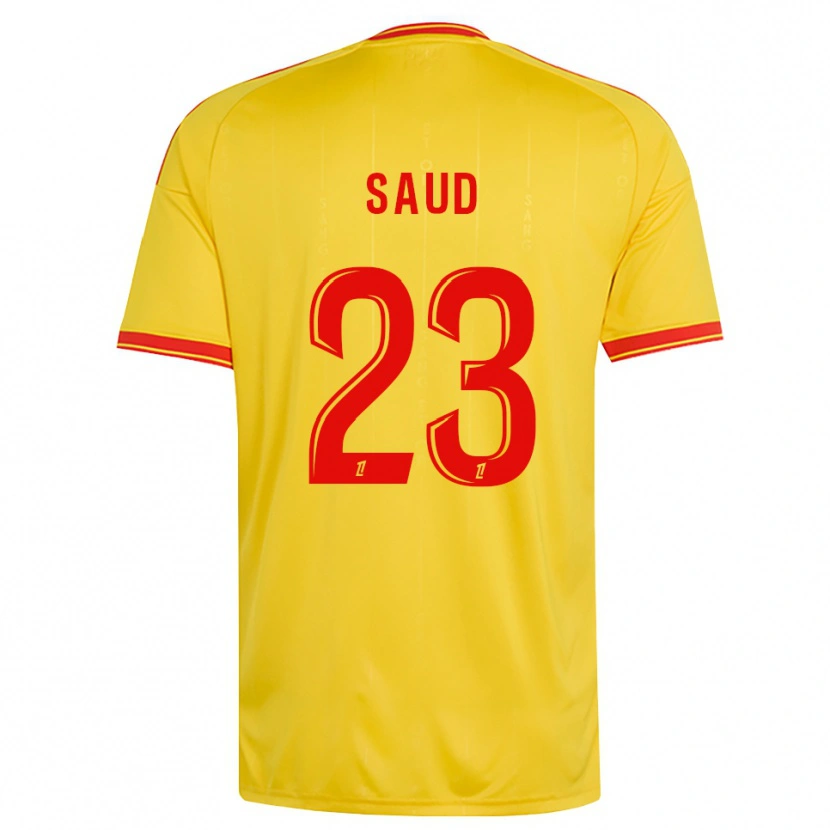 Danxen Mujer Camiseta Saud Abdulhamid #23 Oro Naranja Rojo 1ª Equipación 2026/27 La Camisa México