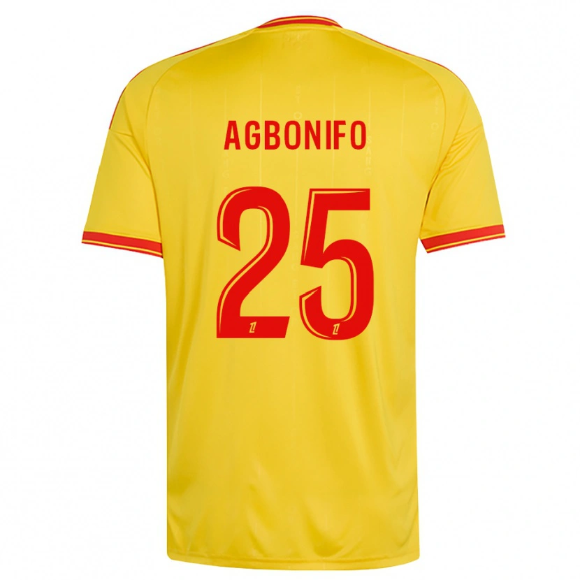 Danxen Mujer Camiseta Jeremy Agbonifo #25 Oro Naranja Rojo 1ª Equipación 2026/27 La Camisa México