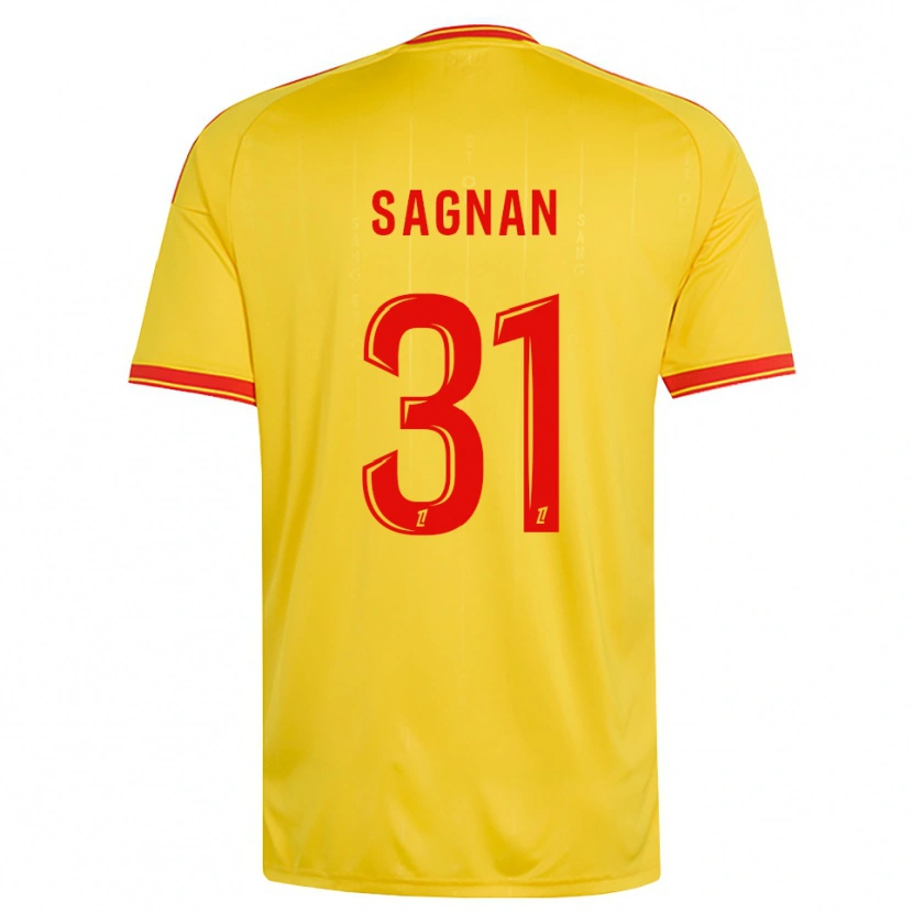 Danxen Mujer Camiseta Souleymane Sagnan #31 Oro Naranja Rojo 1ª Equipación 2026/27 La Camisa México