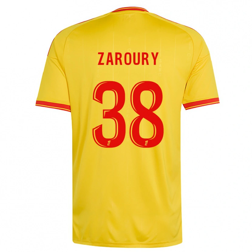 Danxen Mujer Camiseta Anass Zaroury #38 Oro Naranja Rojo 1ª Equipación 2026/27 La Camisa México
