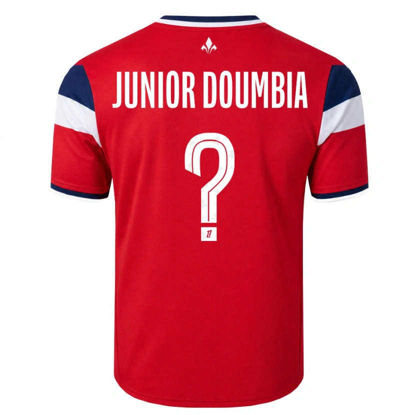 Danxen Mujer Camiseta Samba Junior Doumbia #0 Rojo Blanco Azul Real 1ª Equipación 2026/27 La Camisa México