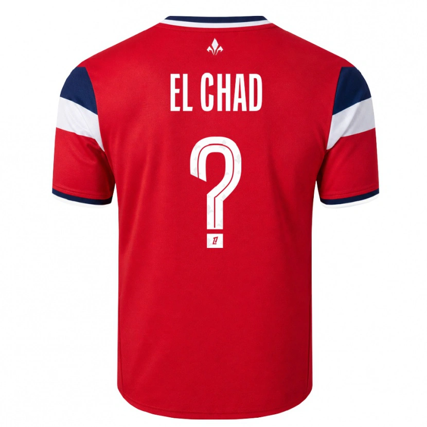 Danxen Mujer Camiseta Nesryne El Chad #0 Rojo Blanco Azul Real 1ª Equipación 2026/27 La Camisa México