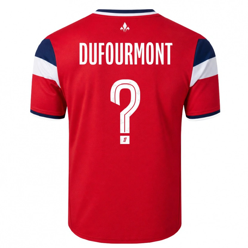 Danxen Mujer Camiseta Eléa Dufourmont #0 Rojo Blanco Azul Real 1ª Equipación 2026/27 La Camisa México