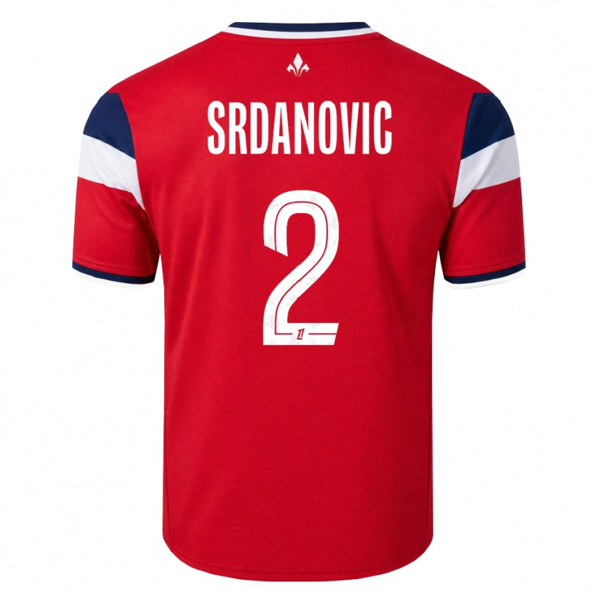 Danxen Mujer Camiseta Loun Srdanovic #2 Rojo Blanco Azul Real 1ª Equipación 2026/27 La Camisa México
