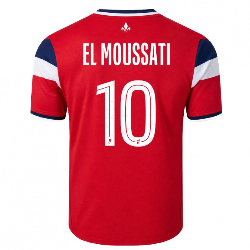 Danxen Mujer Camiseta Redouane El Moussati #10 Rojo Blanco Azul Real 1ª Equipación 2026/27 La Camisa México
