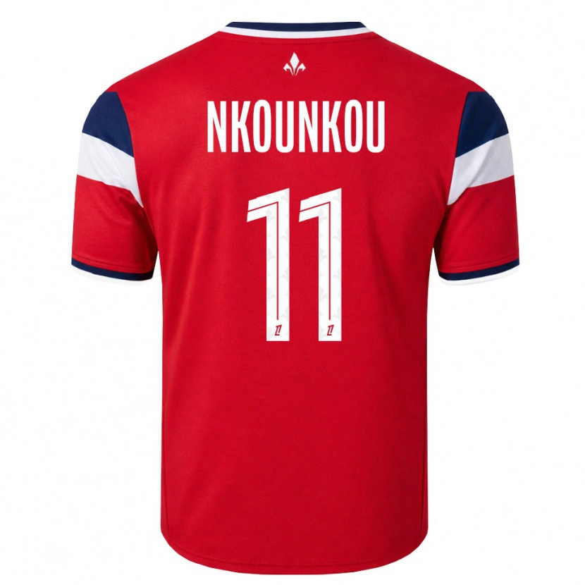 Danxen Mujer Camiseta Evrack Nkounkou #11 Rojo Blanco Azul Real 1ª Equipación 2026/27 La Camisa México